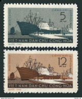 Viet Nam 177-178,MNH.Michel 183-184. Port Of Haiphong,1961.Cargo Ship. - Vietnam