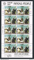 Jersey 229-30 Sheets,MNH.Michel 219-222. EUROPE CEPT-1980.Wax Figures. - Jersey