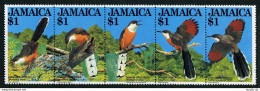 Jamaica 546 Ae Strip, MNH. Michel 550-554. Bird Lizard Cuckoo, 1982. - Giamaica (1962-...)