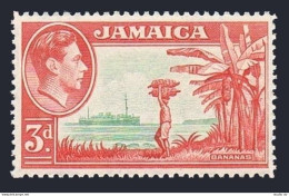 Jamaica 152, MNH. Michel 127. George VI, 1952. Bananas, Ship. - Giamaica (1962-...)