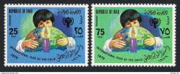 Iraq 928-929,930, MNH. Mi 1008-1009,Bl.31. Year Of Child. IYC-1979. Globe,candle - Irak
