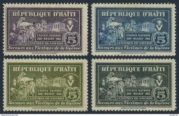 Haiti RA1-RA4,MNH, Hinged. Michel Zw 1-4. Postal Tax Stamps 1944. UN Relief. - Haití