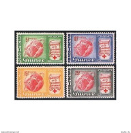 Guinea 309-311,C50-C51,MNH.Michel 204-207,208 Bl.2. Red Cross-100,1963.Satellite - Guinée (1958-...)