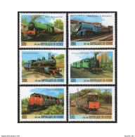 Guinea 1999 Year,6 Stamps,souv.sheet,MNH. Trains. - Guinée (1958-...)