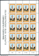 Guernsey 161-162 Sheets, MNH. Mi 161-162. EUROPE CEPT-1978. Memorial To Seamen, - Guernesey