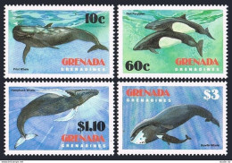 Grenada Gren 529-532,533,MNH.Michel 539-542,Bl.71 Whales 1983.Porpoise,Dolphins. - Grenade (1974-...)