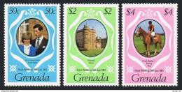 Grenada 1051-1053,MNH.Michel 1197A-1099. Royal Wedding,1981.Charles,Diana. - Grenada (1974-...)