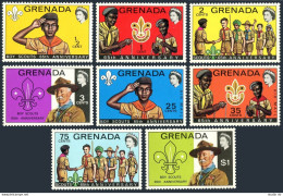 Grenada 468-473,C27-C28,474, MNH. Scouts, 65th Ann.1972. Saluting,Baden-Powell, - Grenade (1974-...)