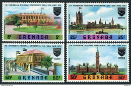 Grenada 362-365, 365a Sheet, MNH. Mi 354-357,Bl.6. Commonwealth Parliament, 1970 - Grenade (1974-...)