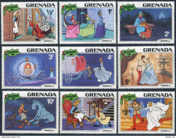 Grenada 1063-1071,1072,MNH.Mi 1009-1018. Christmas 1981,Walt Disney,Cinderella. - Grenade (1974-...)