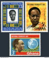 Ghana 104-06,104a-06a,MNH.Michel 106-108,Bl.3-6. National Founders Day:Nkrumah. - Precancels