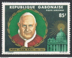 Gabon C40,MNH.Michel 234. In Memory Of Pope John XXIII, 1965.St Peter Cathedral. - Gabon
