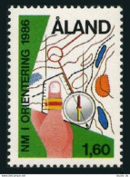 Finland-Aland 24, MNH. Michel 15. Nordic Orienteering Championships. 1986. Map. - Aland
