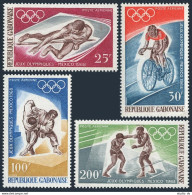 Gabon C70-C73,C73a/folder,MNH.Michel 308-311, Bl.10. Olympics Mexico-1968.Judo, - Gabun (1960-...)