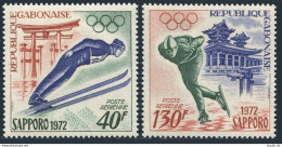 Gabon C121-C122,C122a,MNH.Michel 454-455, Bl.23. Olympics Sapporo-1972.Ski Jump, - Gabón (1960-...)