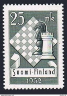 Finland 308, MNH. Michel 412. 10th Chess Olympics, 1952. - Ungebraucht