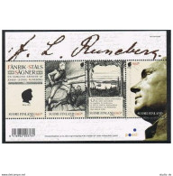 Finland 1203 Sheet, MNH. Johan Ludvig Runeberg (1804-1877), Poet. 2004.  - Unused Stamps