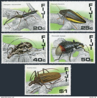 Fiji 574-578, MNH. Michel 568-572. Beetles 1987. Bulbogaster Ctenostomoides, - Fidji (1970-...)