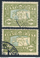 Estonia 78, Used. Michel 40. Map Of Estonia, 1923. - Estonia