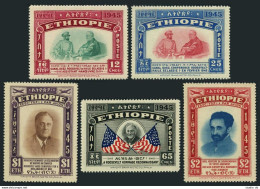 Ethiopia 278-C22,MNH.Michel 230-234. Emperor Haile Selassie,Franklin D.Roosevelt - Äthiopien
