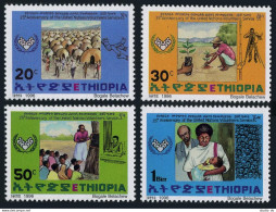 Ethiopia 1423-1426, MNH. Michel 1543-1546. UN Volunteers, 25th Ann. 1996. - Ethiopie