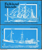 Falkland 260 Five Panes Booklet,blue.MNH.Michel (255-264) MH. Mail Ships,1978. - Falklandinseln