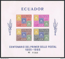 Ecuador 747a Sheet,MNH.Michel Bl.13. Ecuadorian Postage Stamps,1965. - Ecuador