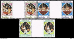 Dominica 570-572 Gutter,573,MNH.Michel 577-579,Bl.49. QE II Coronation-25.1978. - Dominica (1978-...)