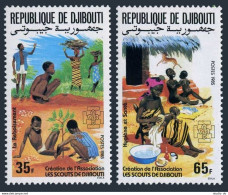 Djibouti 599-600,MNH.Michel 441-442. Scouting 1985.Hygiene.Antelope. - Yibuti (1977-...)