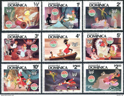 Dominica 679-687, 688, MNH. Mi 691-700. Christmas 1980. Walt Disney: Peter Pan. - Dominica (1978-...)