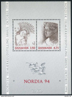 Denmark 958 Ab Sheet, MNH. Mi Bl.8. Queen Margaret I,1353-1412. NORDIA-1994.1992 - Nuovi