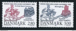 Denmark 777-778, MNH. Michel 840-841. Seal Of King Cnut, Lund Cathedral. 1985. - Neufs