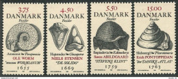 Denmark 1106-1109, MNH. Michel . Fossil, Name Of Danish Geologist, 1998. - Ungebraucht