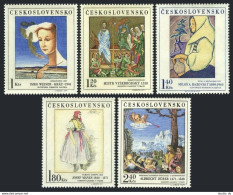 Czechoslovakia 1779-1783, MNH. Mi 2032-2036. Paintings 1971. Imro Weiner-Kral, - Ungebraucht