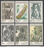 Czechoslovakia 1727-1732, MNH. Mi 1981-1986. Czech & Slovak Graphic Art, 1971. - Nuovi