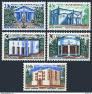 Niger 222-226,MNH.Michel 234-238. Pavilions,National Museum,1970. - Níger (1960-...)