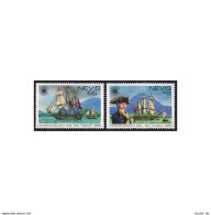 Nevis 167-168, MNH. Michel 88-89. Commonwealth Day 1983. HMS Boreas,Lord Nelson. - St.Kitts And Nevis ( 1983-...)