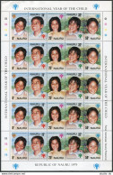 Nauru 201-205a Sheet Of 5 Strips,MNH.Michel 198-202. IYC-1979.Children. - Nauru