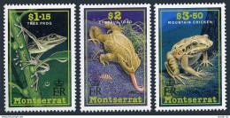 Montserrat 780-783, MNH. Mi 813-815, Bl.61. Tree Frog,Crapaud Toad,Chicken, 1991 - Montserrat