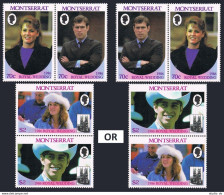 Montserrat 615-616,617,MNH.Michel 638-641,Bl.3.Prince Andrew,Sarah Ferguson,1986 - Montserrat