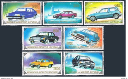 Mongolia 1802-1808, 1809, MNH. Michel 2065-2071, Bl.139. World Automobiles 1990. - Mongolië