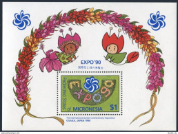 Micronesia 121, MNH. Michel 193 Bl.6. EXPO-1990, Garden, Greenery Exposition. - Mikronesien