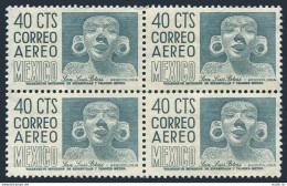 Mexico C220Dm Block/4, MNH. Michel 1027C. Air Post 1960. San Louis Potosi, Head. - Mexique