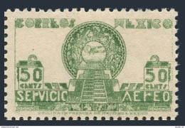 Mexico C138 Wmk 272,MNH.Michel 860. Air Post 1945.Allegory Of Flight,Pyramid. - Mexiko