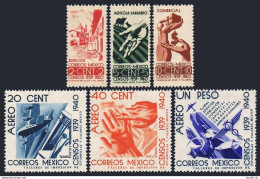 Mexico 751-753,C100-C102,MNH.Mi 775-780.Census 1939.View Of Taxco,Transportatioh - Mexico