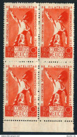 Mexico 747 Block/4,MNH.Mi 765. Tulsa World Philatelic Convention,1939.Indian. - Messico