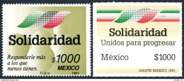 Mexico 1704-1705, MNH. Michel 2251-2252. Solidarity 1991.  - Mexique