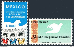 Mexico 1688-1689, MNH. Mi 2209, 2211. Children's' Day, Health Life, 1991 - México