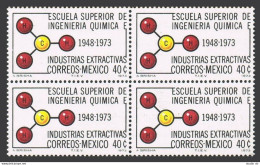 Mexico 1056 Block/4, MNH. Michel 1407. Unsaturated Hydrocarbon Molecule, 1973. - México