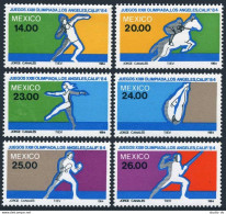 Mexico 1351-1356,1357,MNH.Michel 1898-1904. Olympics Los Angeles-1984.Equestrian - Mexique